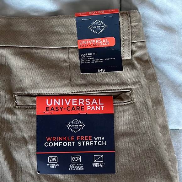 ST JOHN BAY UNIVERSAL EASY CARE PANTS WRINKLEFREE WITH COMFORT STRETCH SIZE30x32 - Picture 4 of 5
